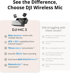 DJI Mic 3 Wireless Microphone