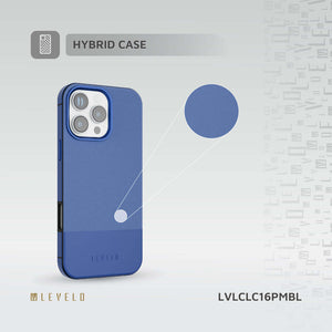 Levelo Cuir Two-Tone Leather Case for iPhone 16