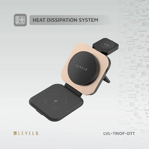 Levelo TrioFlow 3-in-1 Wireless Charger