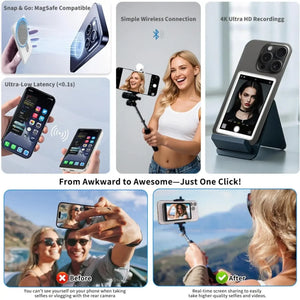 Magnetic Selfie Monitor Screen