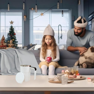 PONERAIT LED Intelligent Temperature Display Self Stirring Mug