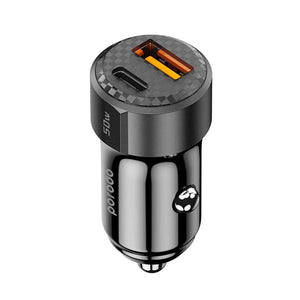 Porodo 50W Dual Port Car Charger