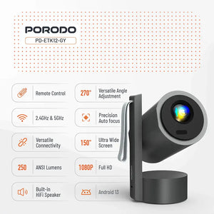 Porodo Full HD Smart Projector