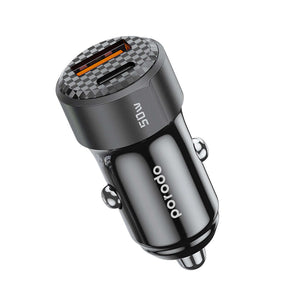 Porodo 50W Dual Port Car Charger