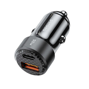 Porodo 50W Dual Port Car Charger