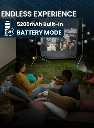 Powerology 300 ANSI Lumens Full HD Portable Projector