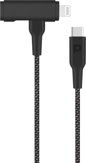 Powerology PD60W Braided USB-C to USB-C & Lightning Cable