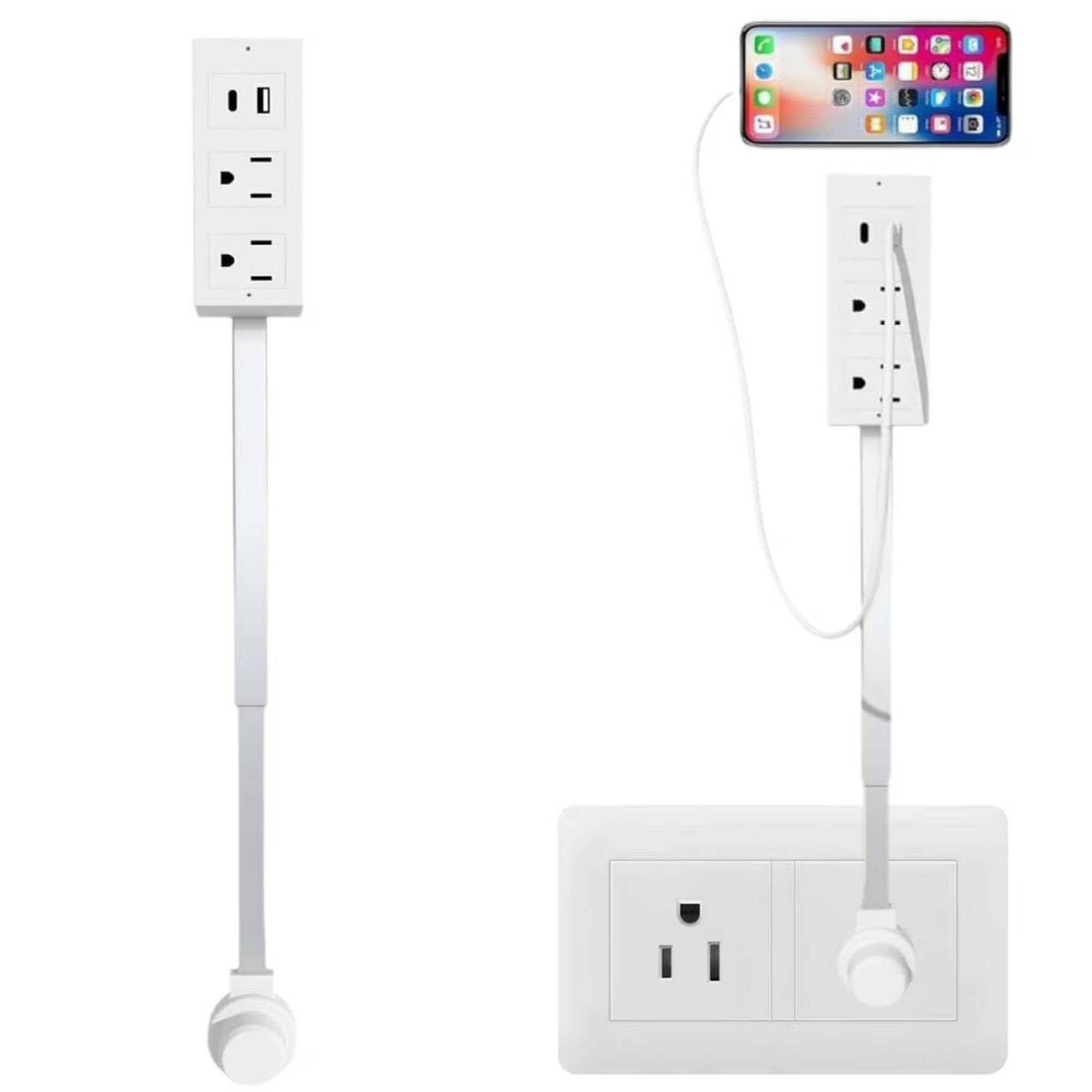 Power Socket Extender with USB