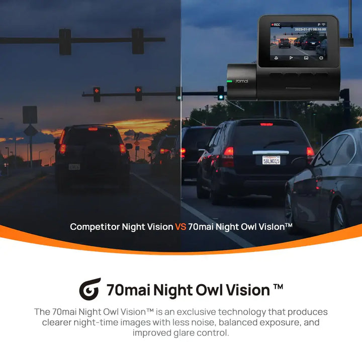 70mai A200 HDR Dual Dash Camera