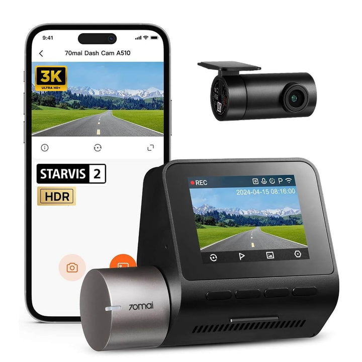 70mai A510 HDR 3K Dual Channel Dash Cam