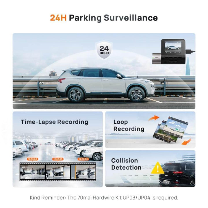 70mai A510 HDR 3K Dual Channel Dash Cam