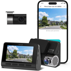  70mai A800S 4K Dual Channel Dash Camera