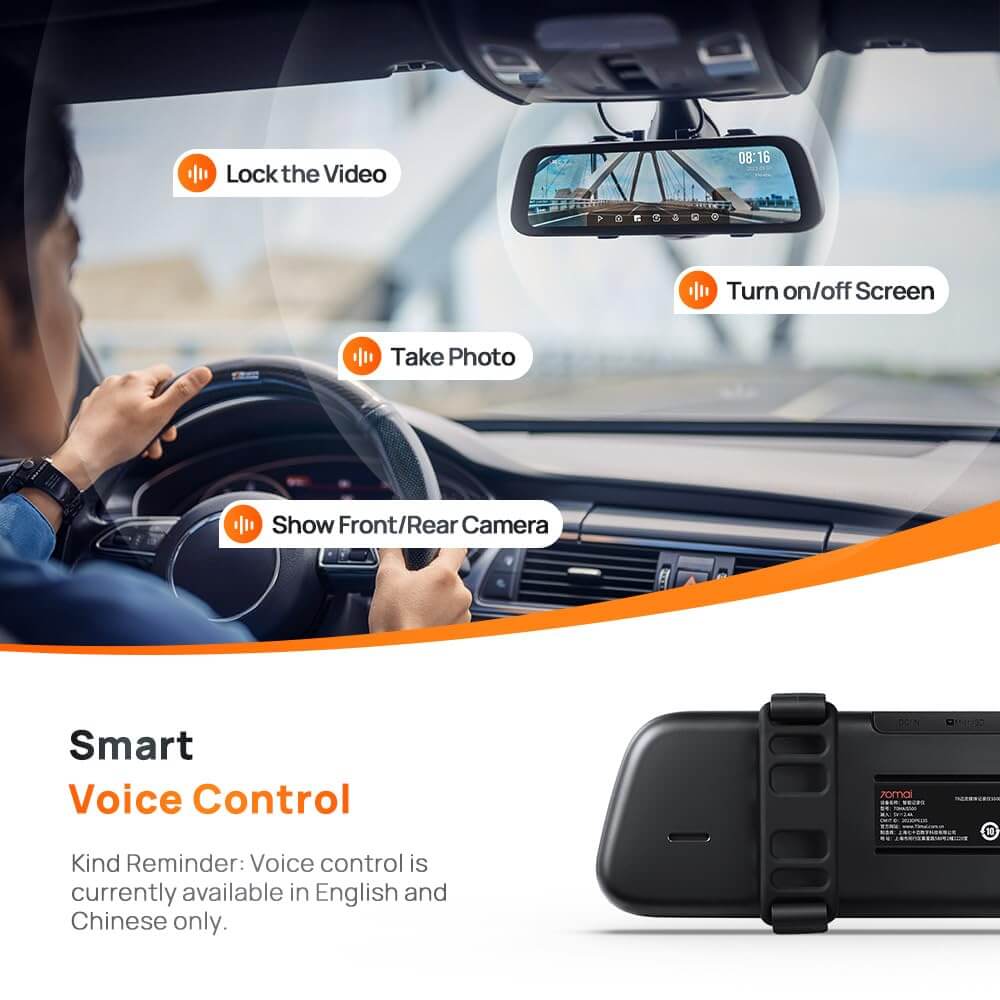  70mai S500 Rearview Mirror DashCam