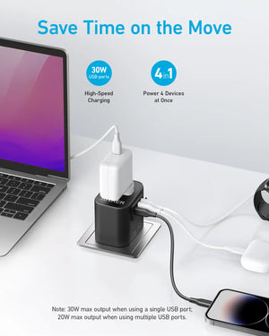  Anker 312 PowerExtend USB-C Travel Adapter