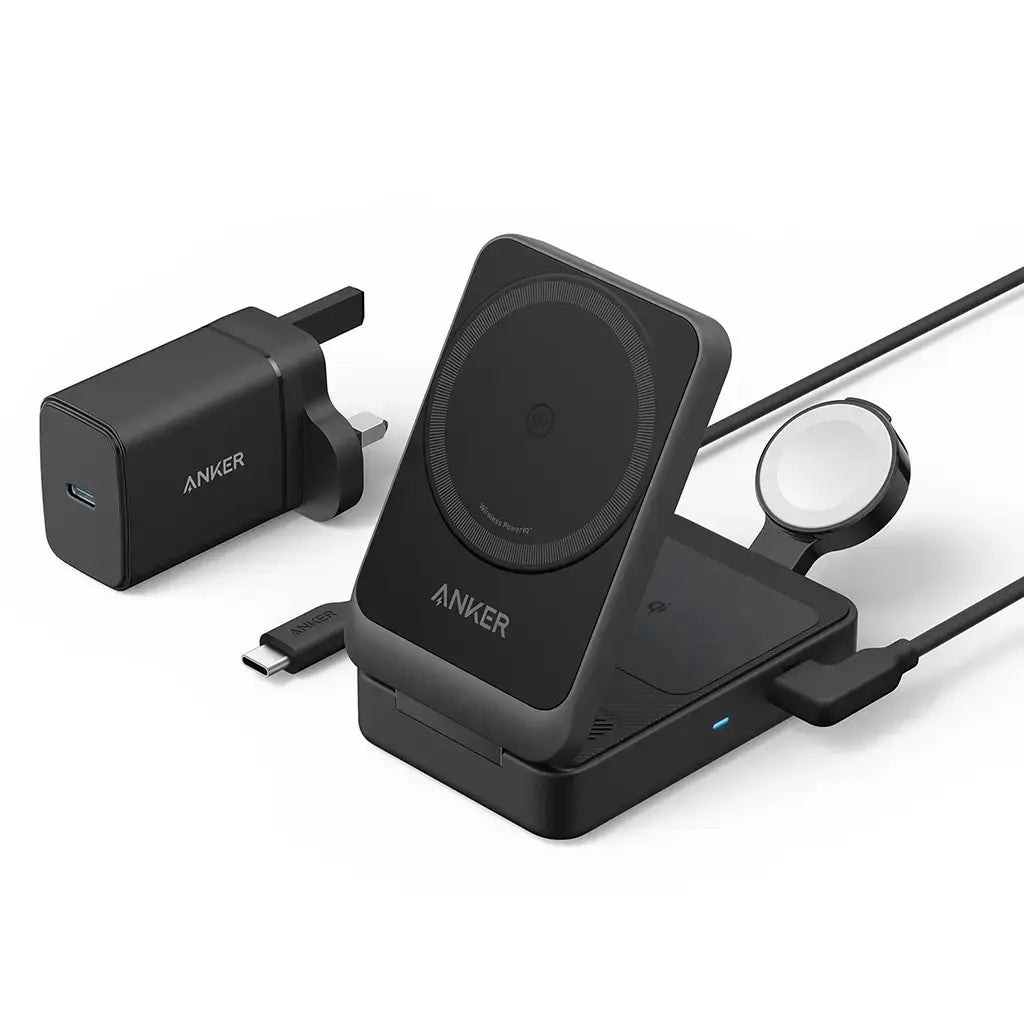  Anker MagGo 15W 3-in-1 Charging Station