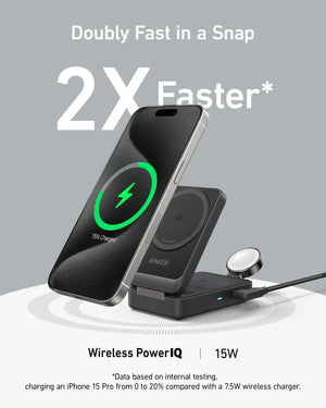  Anker MagGo 15W 3-in-1 Charging Station