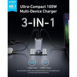  Anker Prime 100W USB-C Foldable GaN Charger