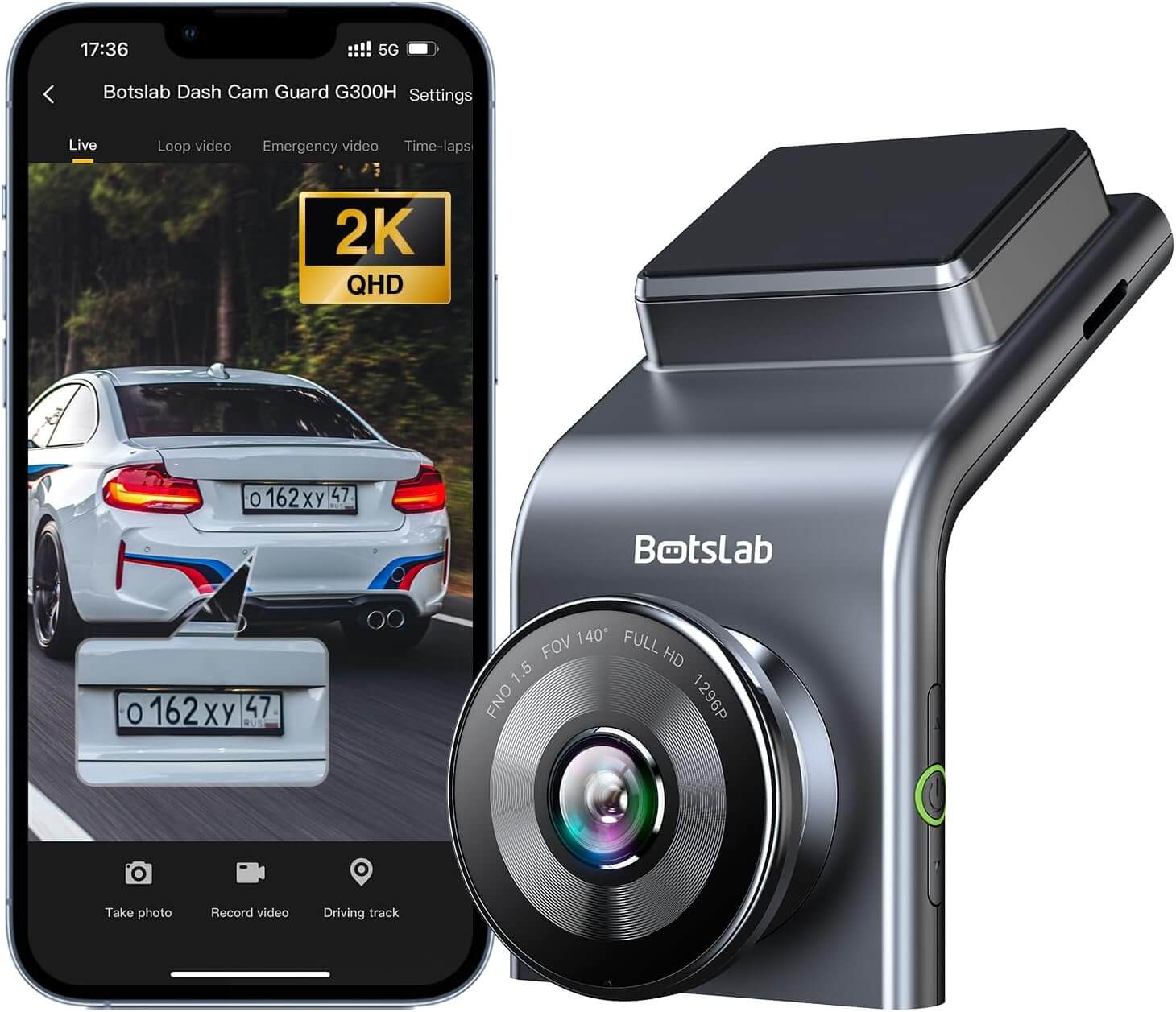  BOTSLAB G300H Front Dash Cam