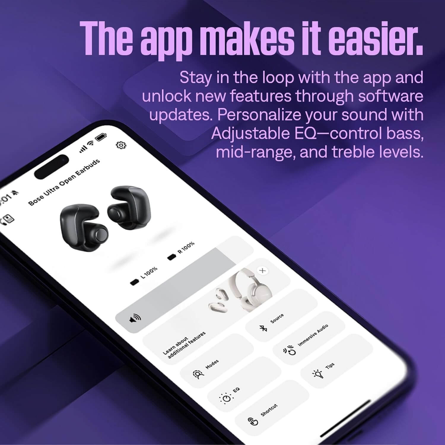  Bose Ultra Open Bluetooth Earbuds Black