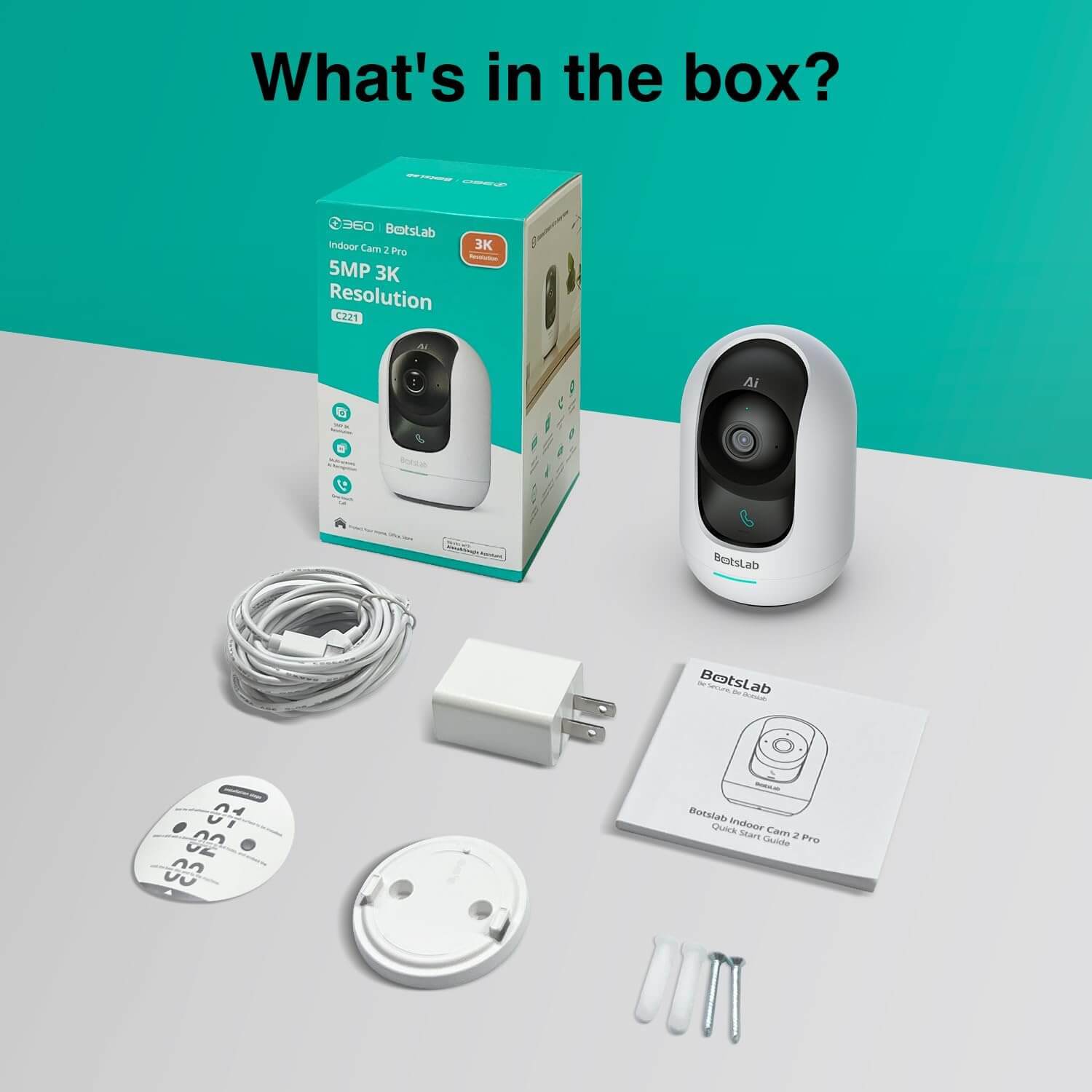  Botslab C221 360 Indoor WiFi Camera 2 Pro