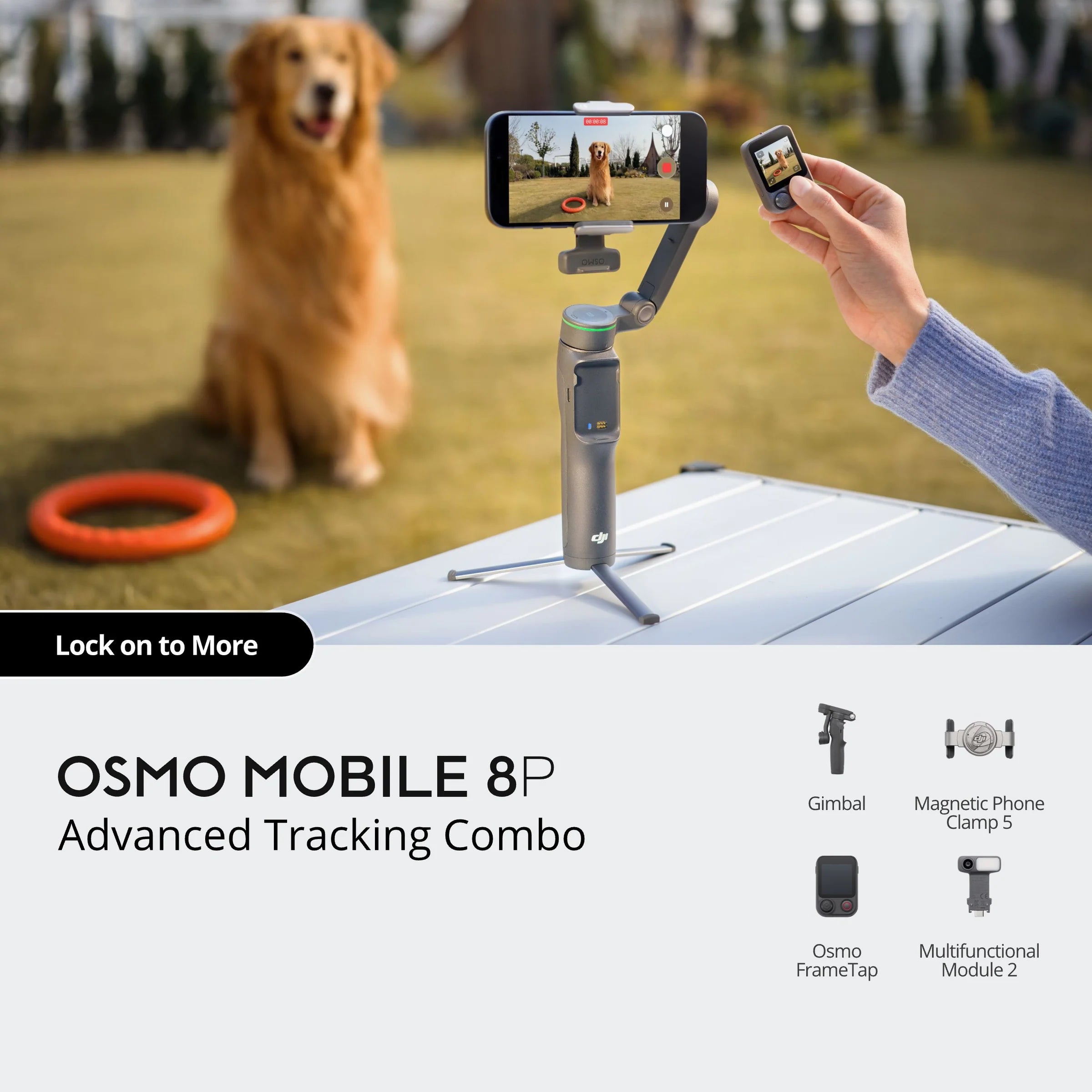 DJI Osmo Mobile 8P Advanced Tracking Combo
