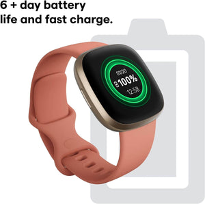  Fitbit Versa 3 Health and Fitness Smartwatch