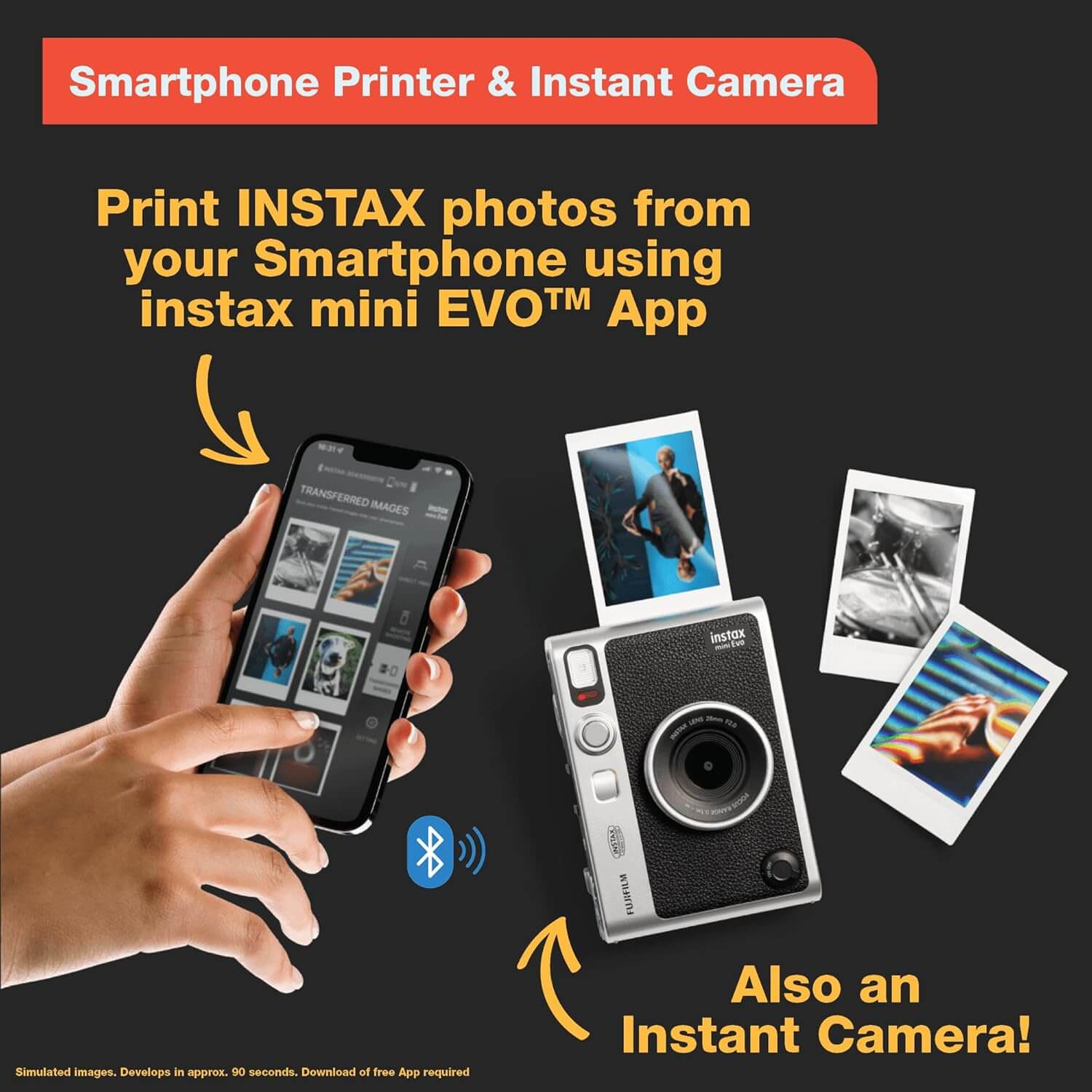 Fujifilm Instax Mini EVO Instant Camera