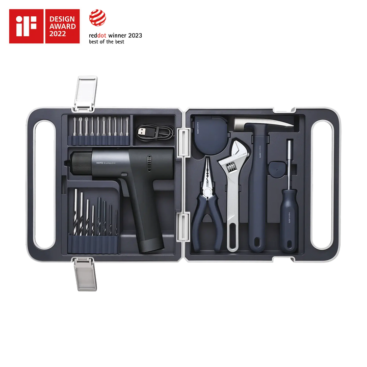 HOTO 12V Brushless Drill Tool Kit
