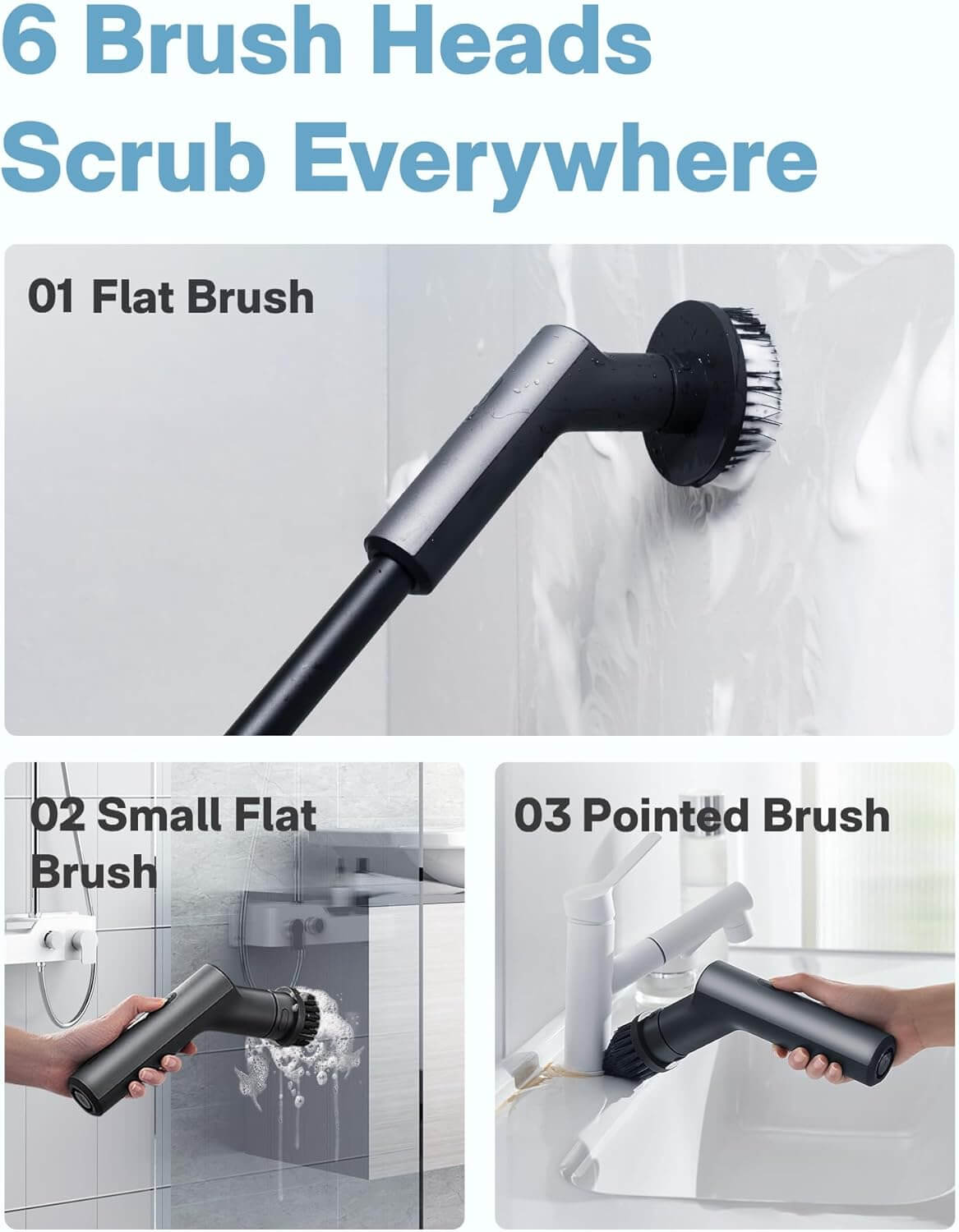  HOTO Electric Spin Scrubber