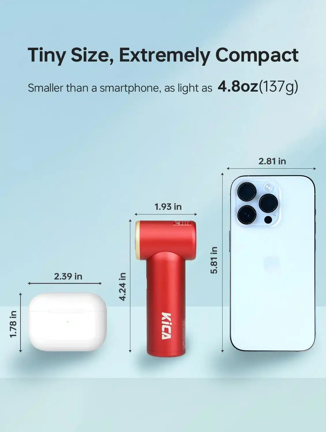  Kica JetFan Mini Handheld Fan