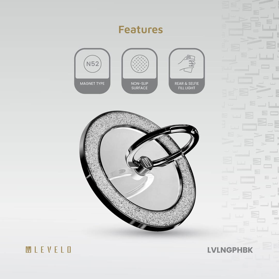  Levelo Nova Glitter MagSafe Phone Ring Holder