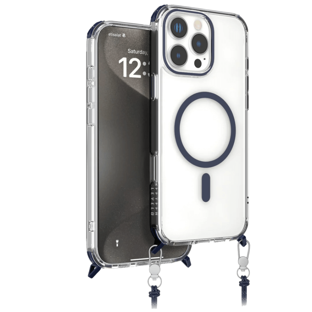Levelo Celeste MagSafe Case with Crossbody Strap for iPhone 16
