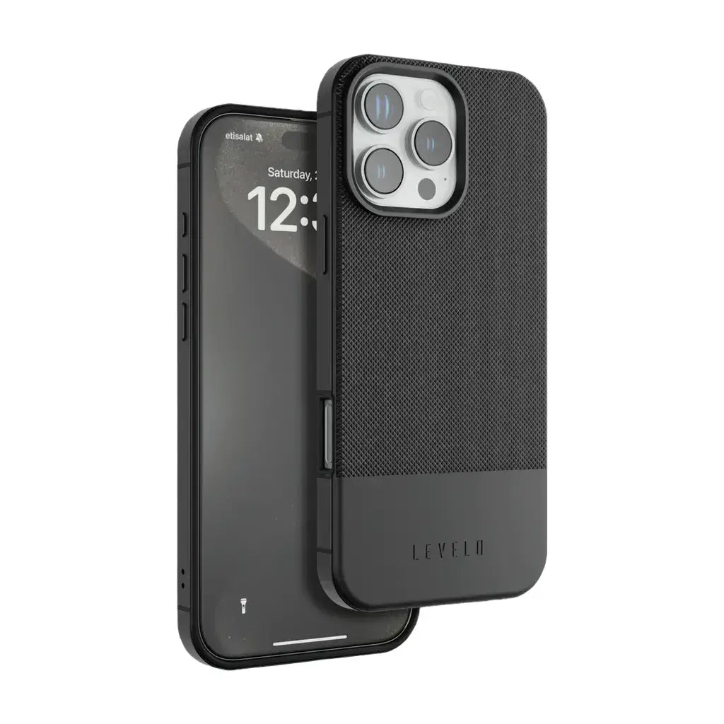 Levelo Cuir Two-Tone Leather Case for iPhone 16