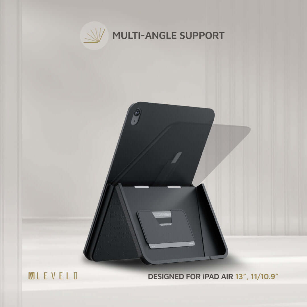 Levelo Omni 4-in-1 Case with Built-In Hand-Grip for iPad Air