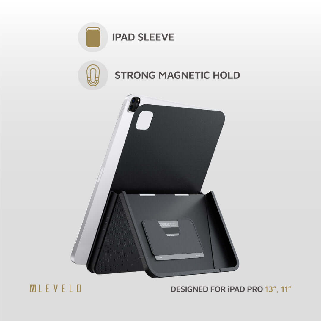 Levelo Omni 4-in-1 Case with Built-In Hand-Grip for iPad Pro