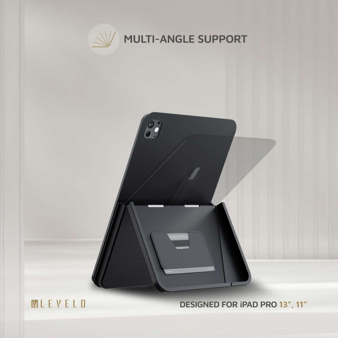 Levelo Omni 4-in-1 Case with Built-In Hand-Grip for iPad Pro