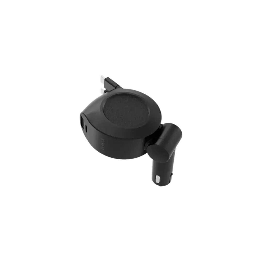 Levelo Orbis 4-in-1 Saffiano Leather Car Charger