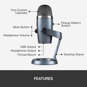  Logitech Blue Yeti Nano USB Microphone