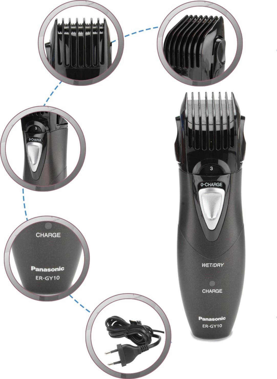  Panasonic ER-GY10K 6-in-1 Men Body Grooming Kit