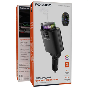  Porodo AROMAGLOW 120W Fast Car Charger