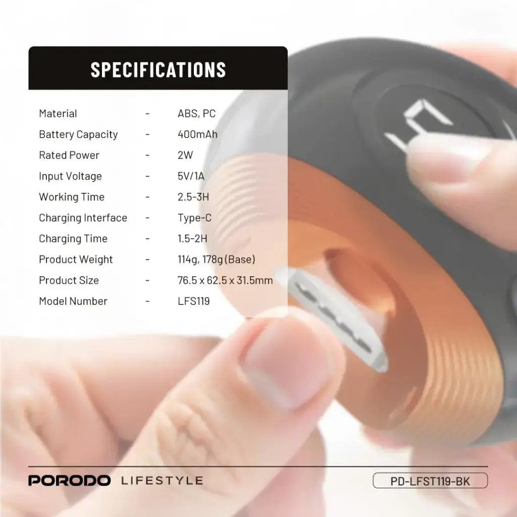  Porodo Lifestyle All-In-One Nail Trimmer Set