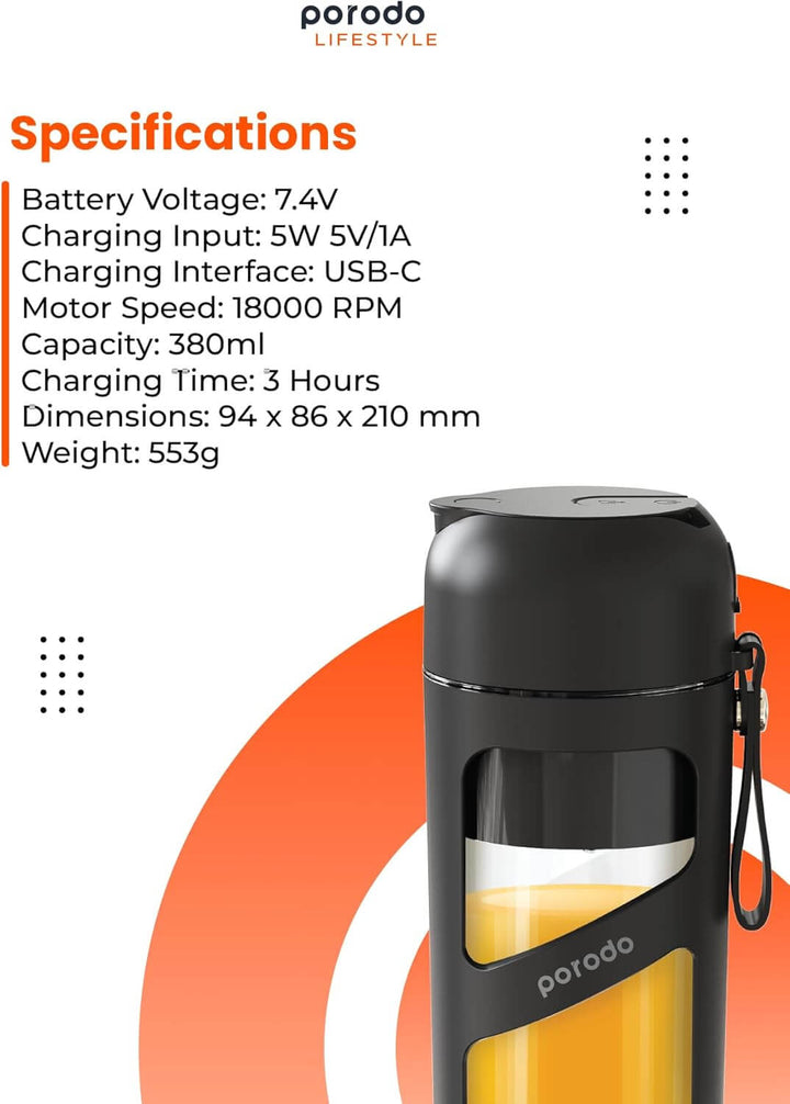  Porodo Lifestyle Juice Blender