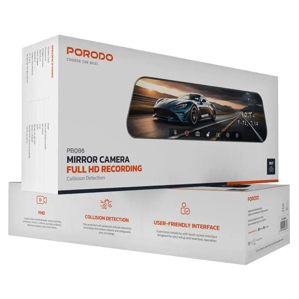  Porodo Mirror Dash Camera
