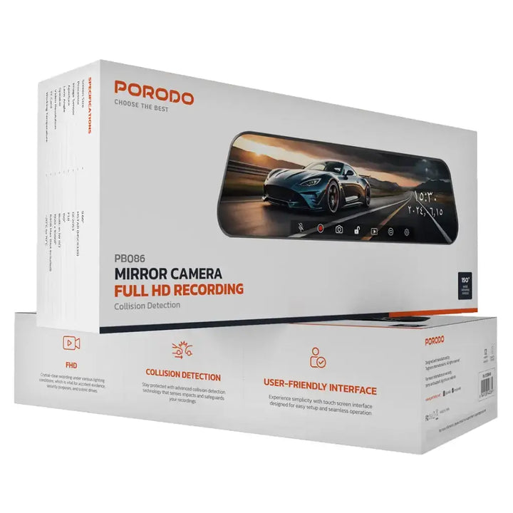  Porodo Mirror Dash Camera