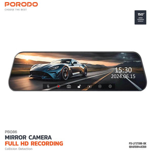  Porodo Mirror Dash Camera