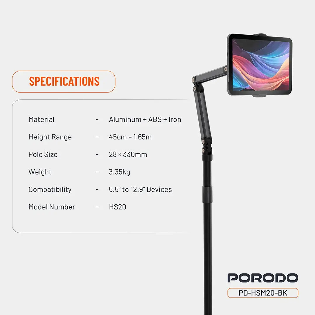  Porodo Phone and Tablet Floor Stand