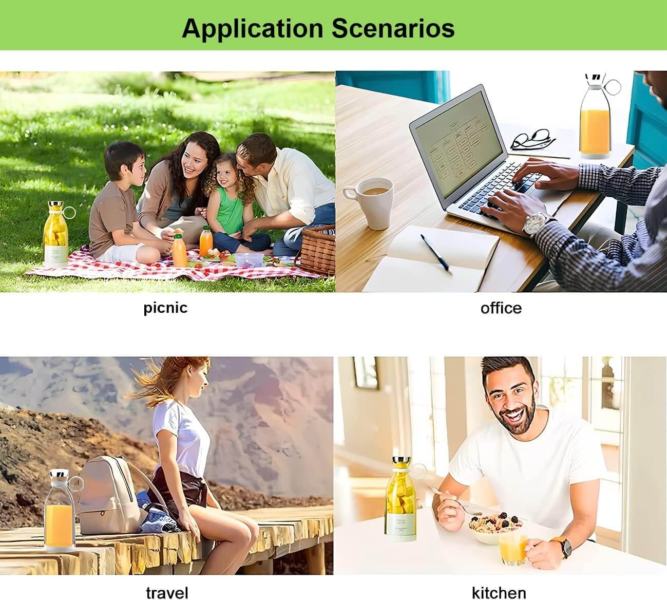  Portable USB Rechargeable Blender