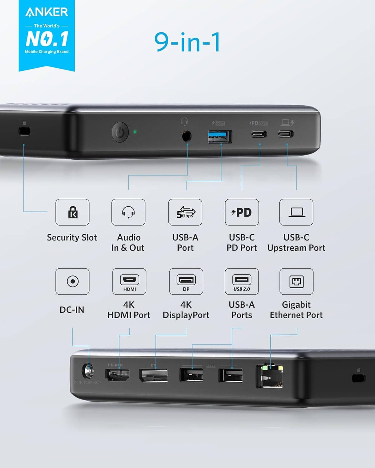  PowerExpand 9-in-1 USB-C PD Dock