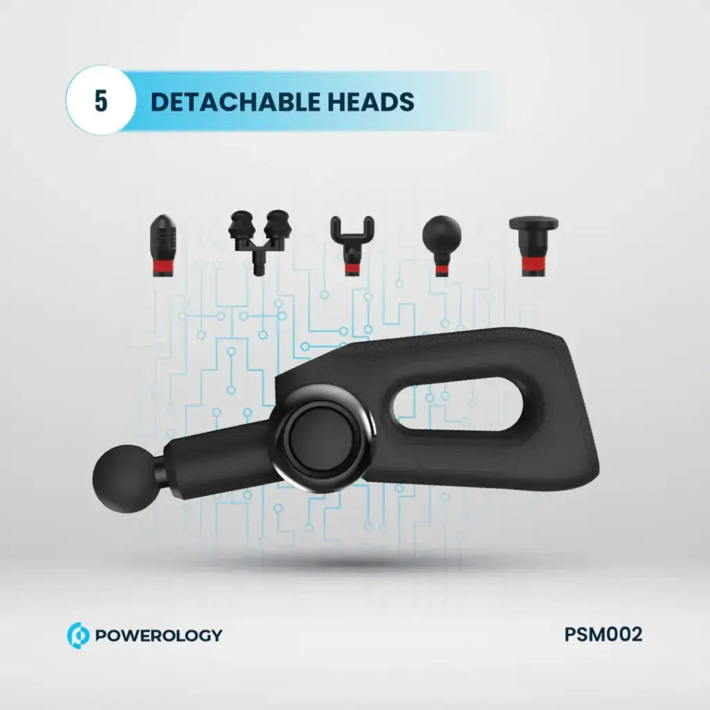  Powerology Full-Body Massage Gun – Black