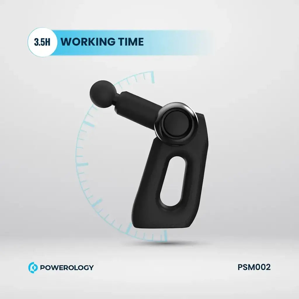  Powerology Full-Body Massage Gun – Black